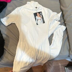 NWT NAKED WARDROBE WHITE JUMPSUIT